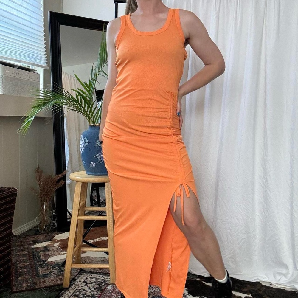 Chic Me Orange summer maxi dress - size medium